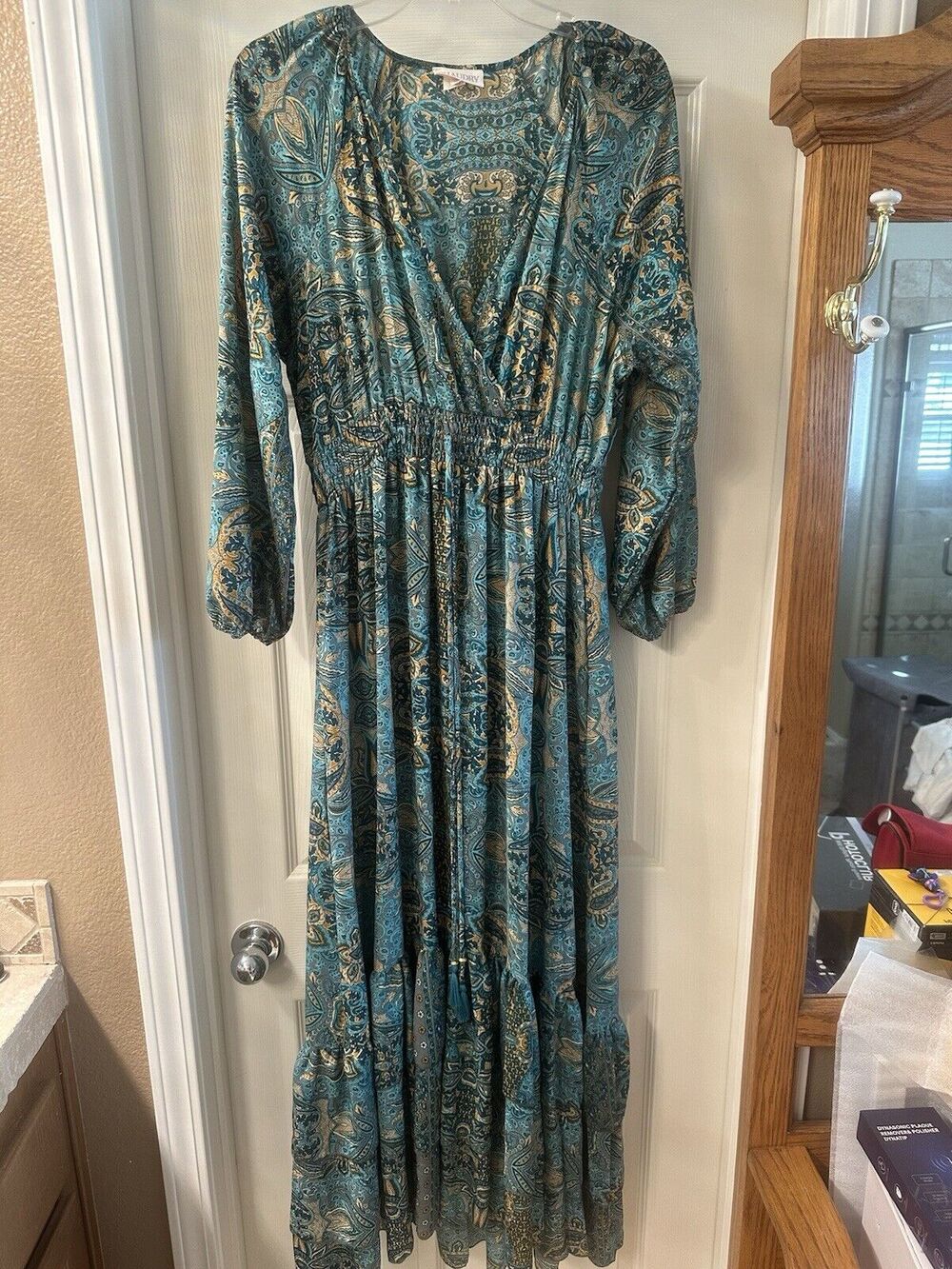 Chaudry Long Sleeve Long Sleeve Dress Size M